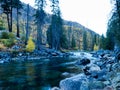 Fall colors at Tumwater Canyon Royalty Free Stock Photo