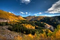 Colorado Fall Colors near Silverton CO along the Skyline Drive