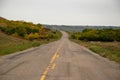 Fall Colours along the roadway in Qu'Appelle Valley, Saskatchewan, Canada