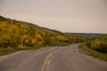 Fall Colours along the roadway in Qu'Appelle Valley, Saskatchewan, Canada