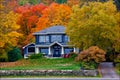 Fall Colours behind a house