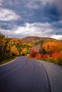 Highway in Cape Breton in fall Royalty Free Stock Photo