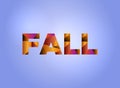 Fall Concept Colorful Word Art