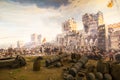 Fall of Constantinople in 1453 Royalty Free Stock Photo