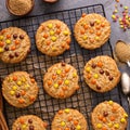Fall cookies with candy Royalty Free Stock Photo