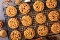 Fall cookies with candy Royalty Free Stock Photo