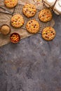 Fall cookies with candy Royalty Free Stock Photo
