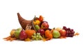 Fall cornucopia on a White back ground