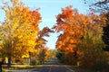 Fall Country Road in Michigan