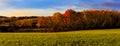 Fall country scene with changing colors near Troy NY, Hudson Val Royalty Free Stock Photo