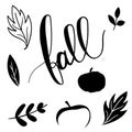 Fall elements for cutting, print and sublimation