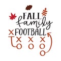 Fall Family Football EOS typography t-shirt design, tee print, t-shirt design, lettering t shirt design, Silhouette t shirt design