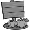 Fall Festival Sign Illustration Royalty Free Stock Photo