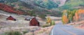 Scenic Last dollar road in rural Colorado Royalty Free Stock Photo