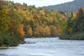 Fall foliage on the Androscoggin River near Errol, New Hampshire