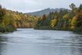 Fall foliage on the Androscoggin River near Errol, New Hampshire