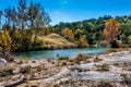 Fall Foliage on a Crystal Clear Creek in Texas