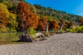 Fall Foliage at Guadalupe State Park, Texas Royalty Free Stock Photo
