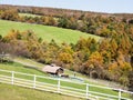 Fall foliage at Makiba Koen park in Yatsugatake Mountains