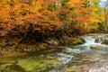 Fall Foliage Mountain River Royalty Free Stock Photo