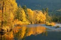 Fall Foliage reflected in Stillaguamish River in Washington State