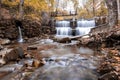 Fall foliage and waterfalls Royalty Free Stock Photo