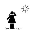 Fall, hair, itchy, loss, girl icon. Element of systemic lupu icon. Premium quality graphic design icon. Signs and symbols