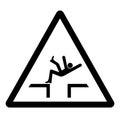 Fall Hazard Symbol Sign, Vector Illustration, Isolate On White Background Label .EPS10 Royalty Free Stock Photo
