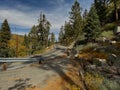 Fall Highway Scene: Highway 18 at Big Bear Lake