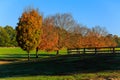 Fall horse farm in Northern Virginia Royalty Free Stock Photo