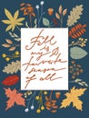 Fall if My Favorite Season of All postcard design