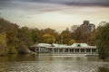 Fall image of the Boathouse Restaurant in Central Park, NYC.