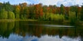 Fall landscape eastern townships Bromont