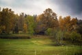 Fall landscape near Cesis town, Latvia Royalty Free Stock Photo