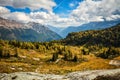 Fall Larch Jumbo Pass Purcell Mountains Royalty Free Stock Photo