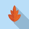 Fall leaf icon flat vector. Tree leaves Royalty Free Stock Photo