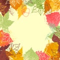 Fall leaves background