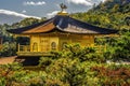 Fall Leaves Kinkaku-Ji Golden Pavilion Buddhist Temple Kyoto Japan