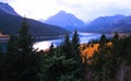 Fall Lower Two medicine Lake and Rising Wolf Mountain.