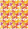 Fall maple leaf pattern Royalty Free Stock Photo