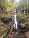 Fall Milky waterfall Royalty Free Stock Photo