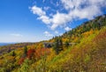 Fall mountain scenery in North Carolina. Royalty Free Stock Photo