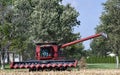 Front View of a Case IH 8230 Grain Harvester Combine