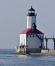 Lake Michigan Lighthouse Royalty Free Stock Photo
