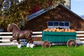 Pumpkin Wagon #1 Royalty Free Stock Photo