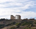Temple of Poseidon on Top of Cape Sounion Royalty Free Stock Photo