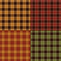 Fall plaids Royalty Free Stock Photo