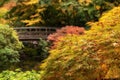 Fall in the Portland Japanese Garden Royalty Free Stock Photo