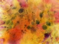 Fall rainbow watercolor background, abstraction, colorful picture