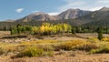 Fall in the Rawah Mountain Range of Northern Colorado. Royalty Free Stock Photo